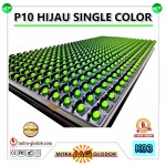 Panel Modul P10 DIP Outdoor Single Color | GREEN - HIJAU